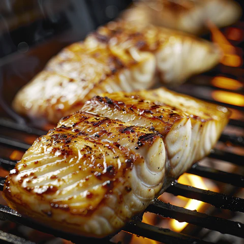 brown bread with white cream on black table